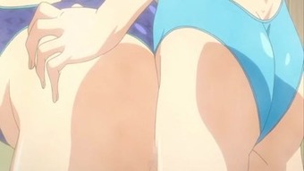 Swimsuit anime shemale with long and bigcock 