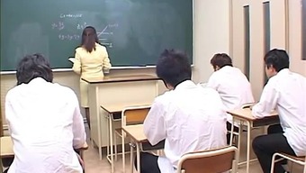 JPN BBW Female Sensei at School with Students