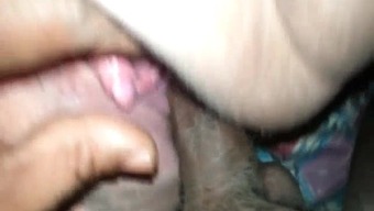 Interracial closeup pussy fuck