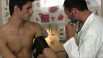 Boys doctors penis exam tube gay first time Watching this stud arch over