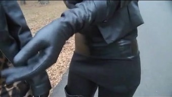 nasty leather gloves, boots and legging