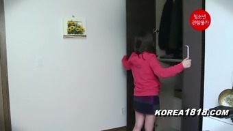 KOREA1818.COM - Home Alone Teen Girl Korean