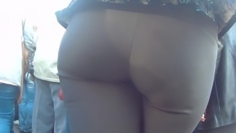 Nice ass milf in pants