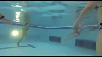 BEING WANKED UNDER WATER IN SWIMMING POOL