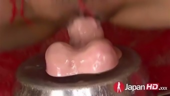 enchanting ai sakura toys and fingers her wet pussy in closeup