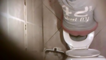Hidden camera over the toilet