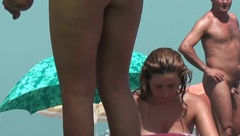 Nude beach voyeur film sexy ass women