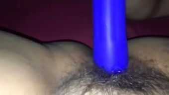 Fucking the wife with the 9 in Silicone Captain cock dildo