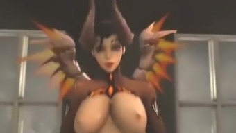 Mercy from overwatch compilation creampie