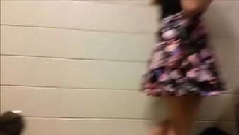 Accidental nudity in school corridor