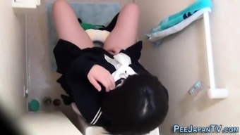 Japanese teen pees on bed
