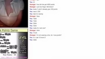 Girl playing Points Game on Omegle