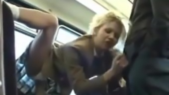 Flexi Schoolgirl Sucks Stranger In A Bus!
