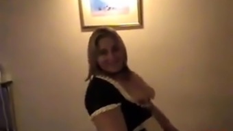 British Latex Amateur Maid Riding Cock