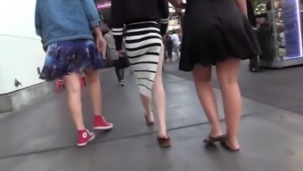 Candid sexy tight ass in amazing slutty skirt
