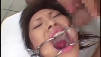 Japanese Teen in fucked and Cum Covered - Japanese Bukkake Orgy