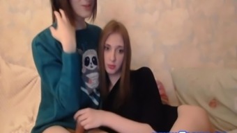 Cute Teen Trannies  give each other a nice handjob and blowjob.
