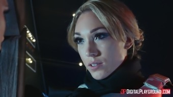 Adriana Chechik and Lily Labeau hook up for a spacey lesbian fuck
