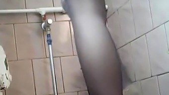 Hidden cam in women's toilet
