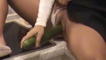 Vegetables and hot wife