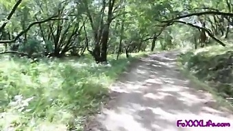 Flashing on hiking trail leads to Brooke swallowing - TheFoxxxLife -