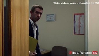 Awesome Gets Fucked In The Office By Big Dick - Alessandra Jane, Jane G And Danny D
