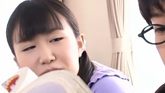 Japanese teen in a hardcore sex