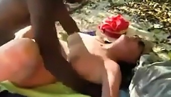 Cuckold - White Slut Fucked by BBC at the Beach.