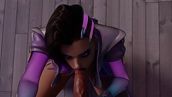 Sombra Sucking and Rides on a Big Massive Dick