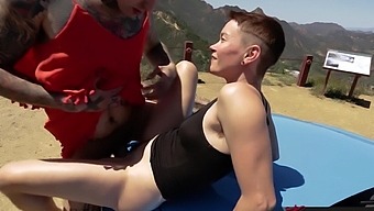 Outdoor dicking on the beach with gorgeous Jiz Lee & her man