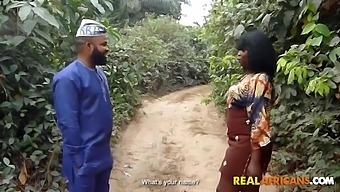 Nubian African Black Real Couple Homemade Sextape Sneaking Off Into Woods For Risky Bbc Bj Deepthroat Facefuck