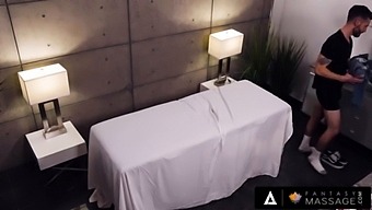 Valentina Nappi Gives Him The Best Secret Blowjob During Massage