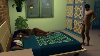 Sims 4, real voice, Indian stepdad fucks sleeping indian stepdaughter when she suddenly wakes up