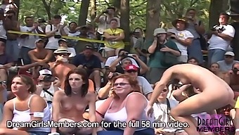 Wives get naked in amateur wet body contest