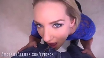 Cali Carter & North Enjoy a Pulsing Cock in Their Mouthes