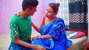 Indian milf shows her stepson the art of unprotected sex