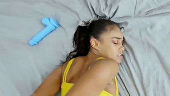 Scarlit Scandal, a stunning ebony babe, gives a mind-blowing blowjob and gets fucked hard in HD video