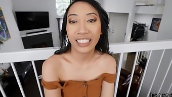 Asian beauty Salee Lee enjoys hardcore fucking and moans in pleasure