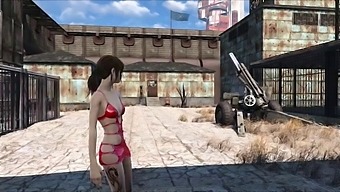 Cartoon sex with a mature woman in the latest Fallout 4 installment