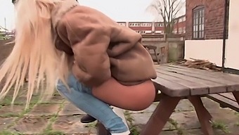 Kiara Lord's fetish for pissing and posing is on full display in this outdoor video