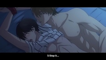 Erotic anime girl masturbates
