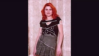 Amateur redhead Lisa in lingerie POV