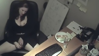 Solo Masturbation Session with a Naughty Office Girlfriend