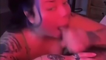 Amateur Latina gets her face and throat fucked by a big cock