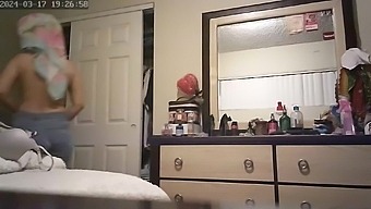 Latina wife's secret camera discovery in the changing room